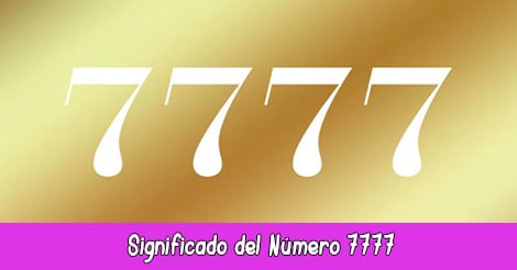 significado del número 7777