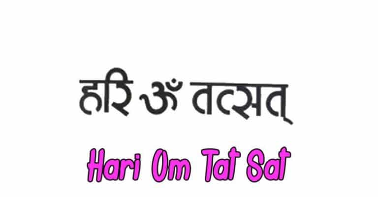 Mantra Hari Om Tat Sat Significado