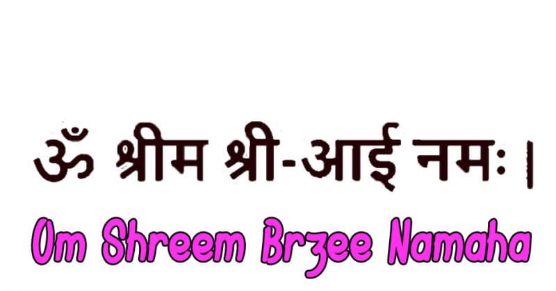 significado mantra Om Shreem Brzee Namaha