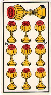 Diez de Copas tarot marsella
