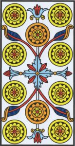 Diez de Oros tarot marsella