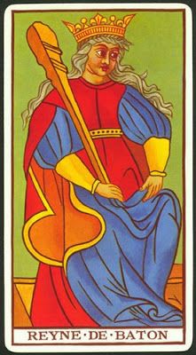 Reina de Bastos tarot marsella