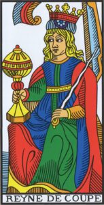 Reina de Copas tarot marsella