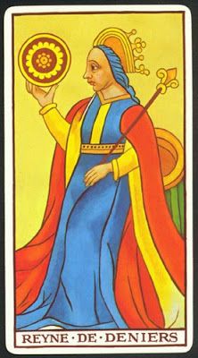Reina de Oros tarot marsella