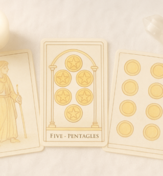 Cinco de Oros Tarot de Marsella: con recuperación y equilibrio práctico