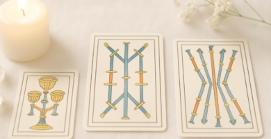 Cuatro de Espadas Tarot de Marsella: equilibrio práctico y recuperación espiritual