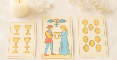 Dos de Copas Tarot de Marsella: en armonía y confianza en relaciones