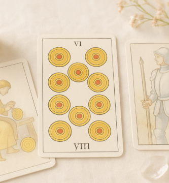 Ocho de Oros Tarot de Marsella: avances y disciplina en el trabajo