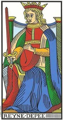 reina de espadas tarot marsella