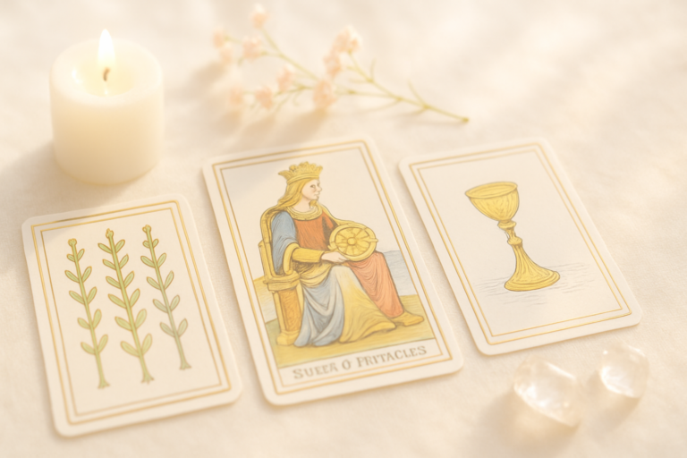 Reina de Oros Tarot de Marsella: estabilidad y crecimiento