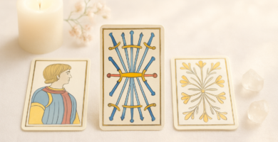 Siete de Espadas Tarot de Marsella: decisiones conscientes y estrategia práctica