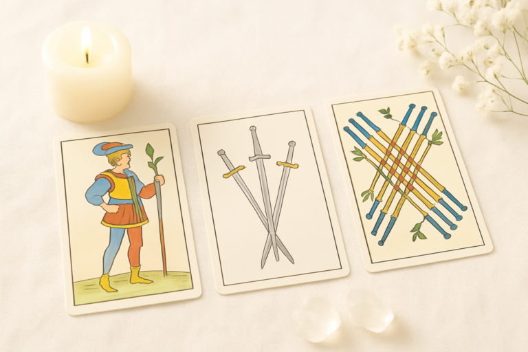 Sota de Bastos Tarot de Marsella: apertura emocional y energía juvenil