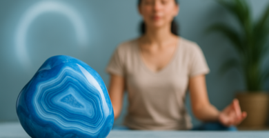 Ágata Azul: propiedades mágicas y beneficios espirituales Ágata Azul: propiedades mágicas y beneficios espirituales