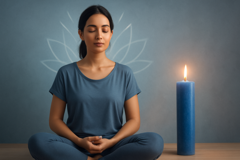 Significado espiritual de la vela azul y sus beneficios