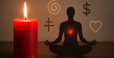 Significado espiritual y poder de la vela roja