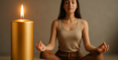 Vela dorada: significado espiritual y poder de manifestación
