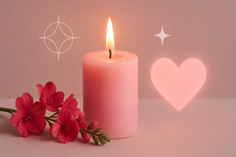 Vela Rosa: Significado Espiritual y Uso para el Amor
