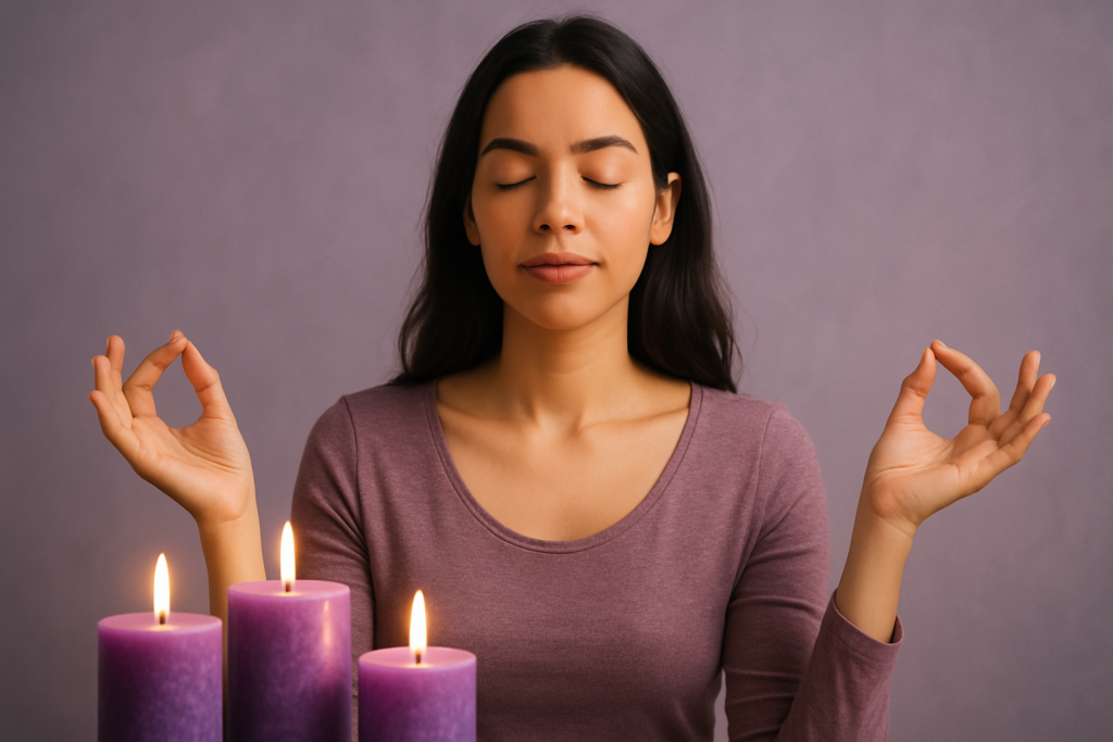Velas moradas: significado, rituales y energía espiritual Velas moradas: significado, rituales y energía espiritual