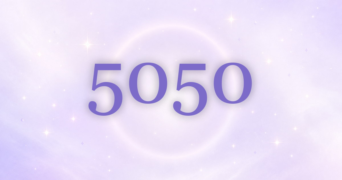 Número angelical 5050: qué cambia cuando lo ves